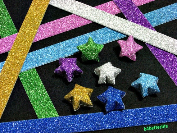 224 Strips DIY Origami Star Paper for Folding Medium Size Lucky Stars.  24.5x1.2cm. HL Paper Series. HL71F. 