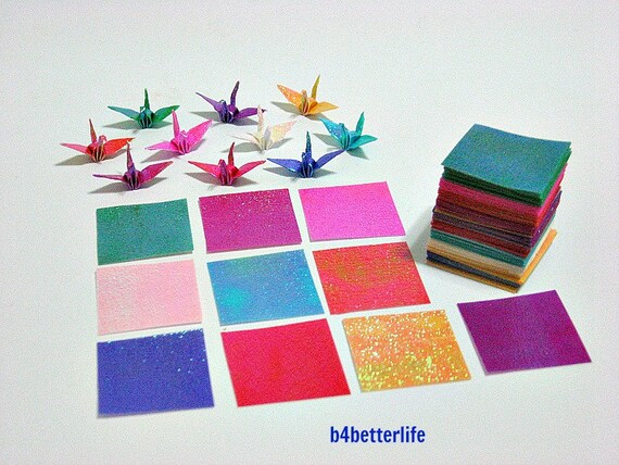 Lot Von 500 Blatt 1 Zoll Origami Kranich Papier Falten Kit In Verschiedenen Farben 1 X 1 Tx Papier Serie Crk 09