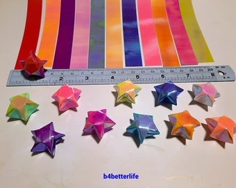 160 Strips DIY Origami Paper Star Folding Kit Lucky Wishes Hand Crafts Decoratif 
