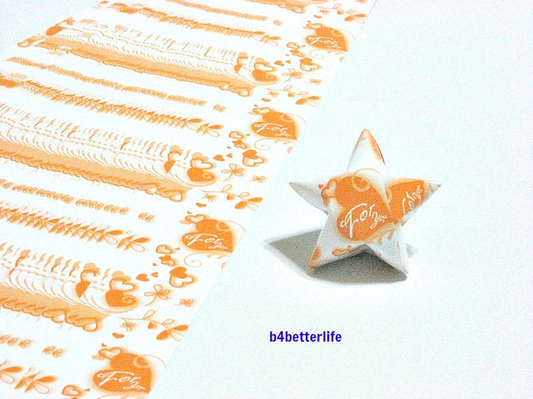 240 Strips of Orange Color DIY Origami Paper Folding Kit for Folding ...
