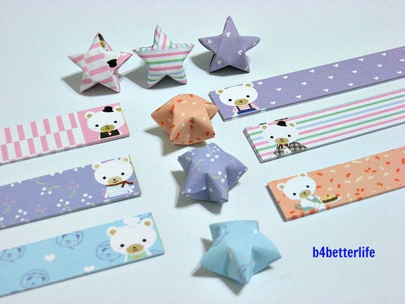 Origami Star Paper Strips, Handmade DIY Lucky Star Origami, Star Pattern :  Arts, Crafts & Sewing