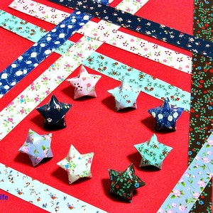 440 bandes de kit de pliage en papier origami Lucky Stars DIY. 26 cm x 1,2 cm. #C151. (Série papier XT).