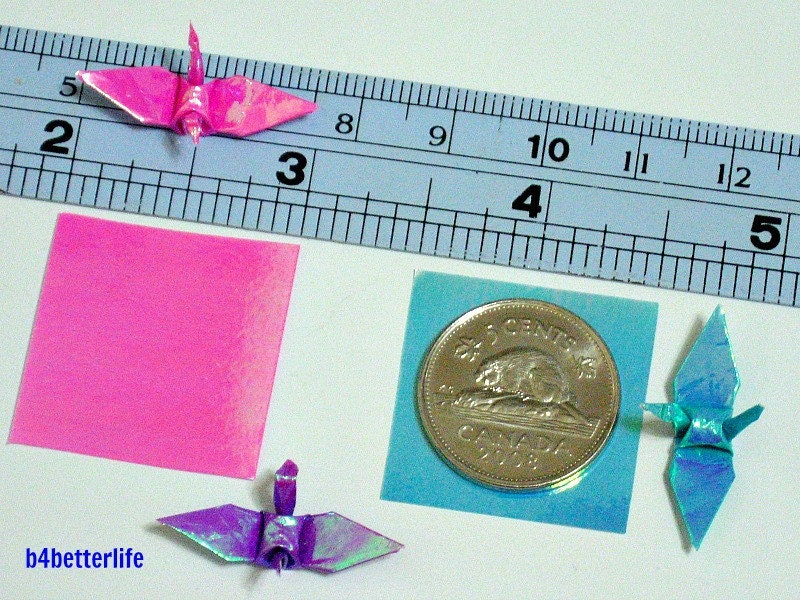 Lot of 1,000 Sheets 1-inch Origami Crane Paper Folding Kit in