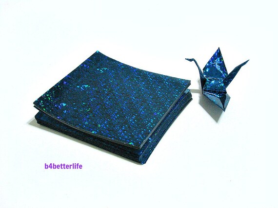 Download 100 Sheets 3 x 3 Blue Color DIY Chiyogami Yuzen Paper ...