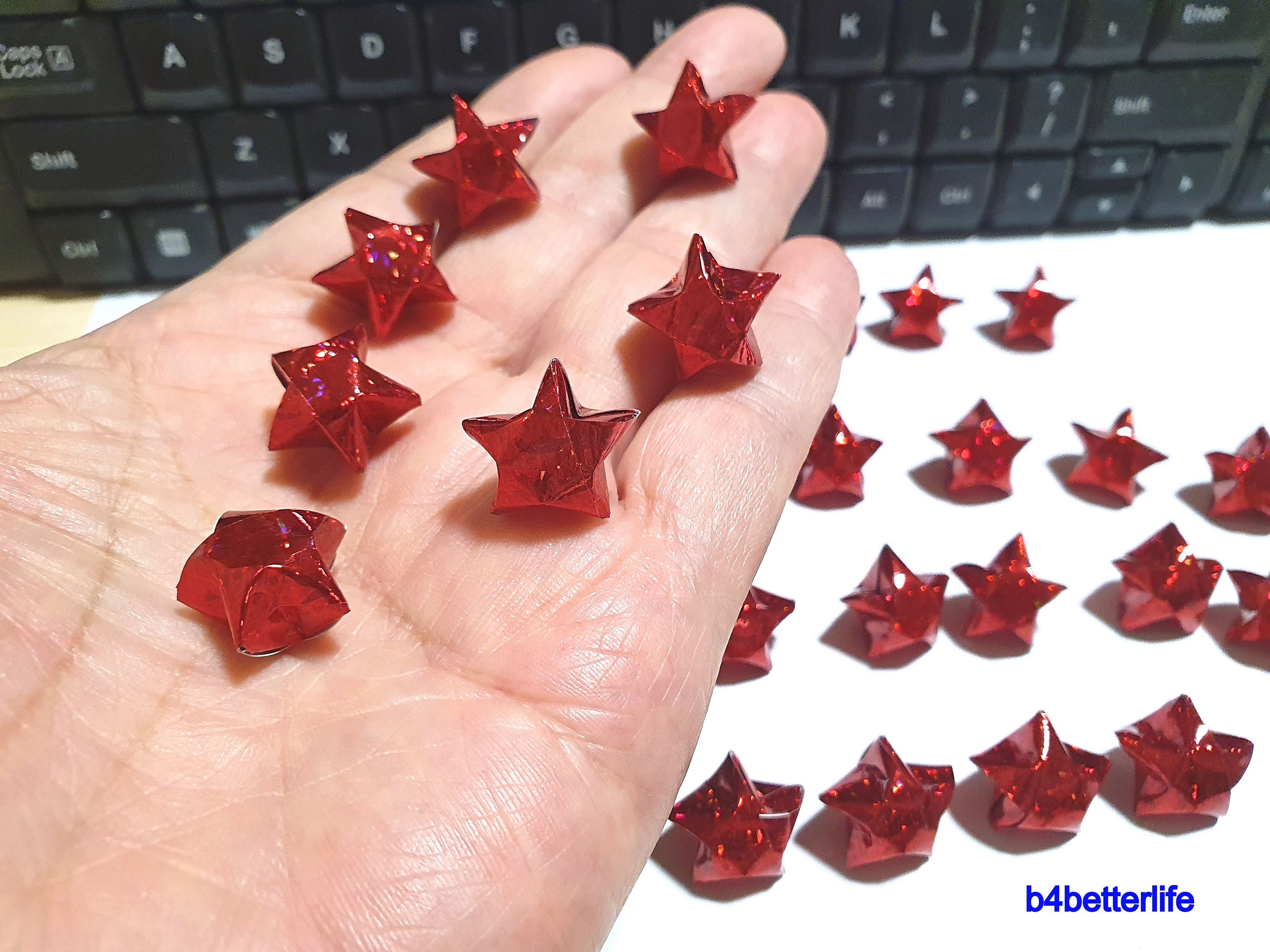 Red Origami Paper Fortune Teller Hands Stock Photo 2039998394