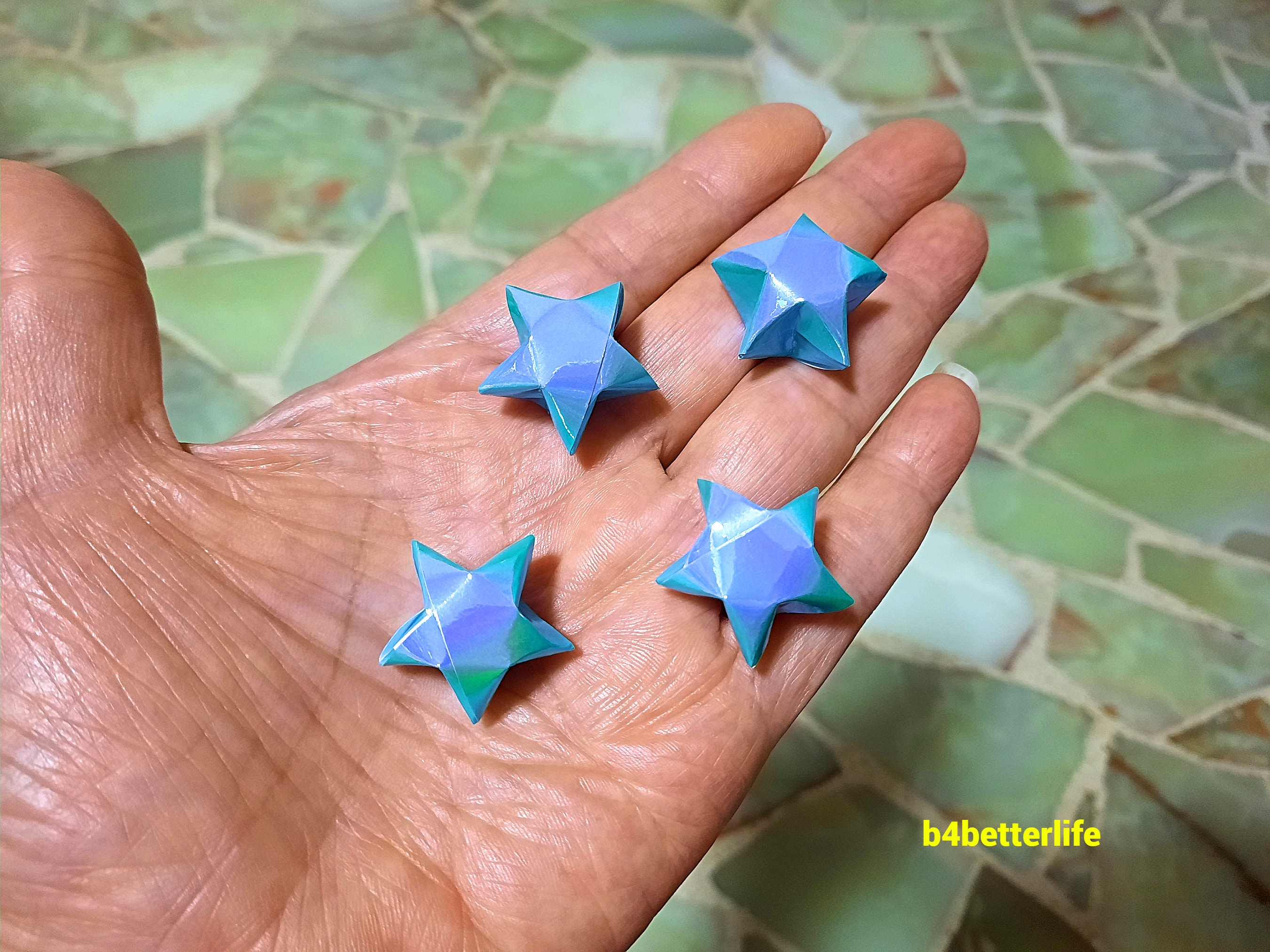 How to fold Origami Lucky Star/DIY Paper Star/Lucky Star/Puffy Star/Origami  Paper star tutorial/Star 