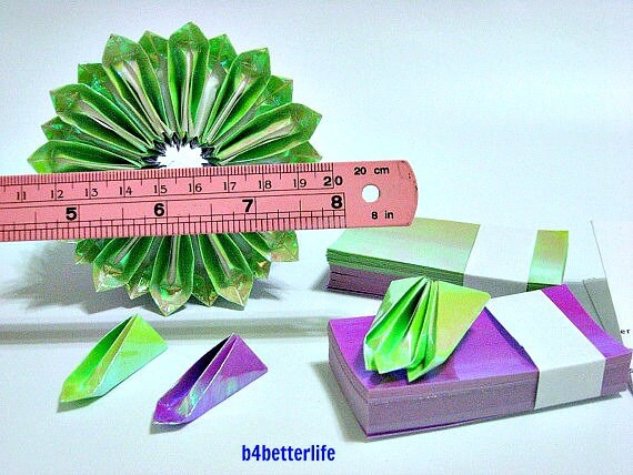 1 Große Lila Origami Lotus Plus 264 Blatt Papier Falten Bausatz Av Papier Serie
