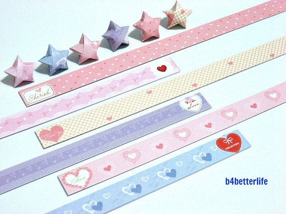 140 Strips of Origami Paper Stars Kit for Big Lucky Stars. 50cm X