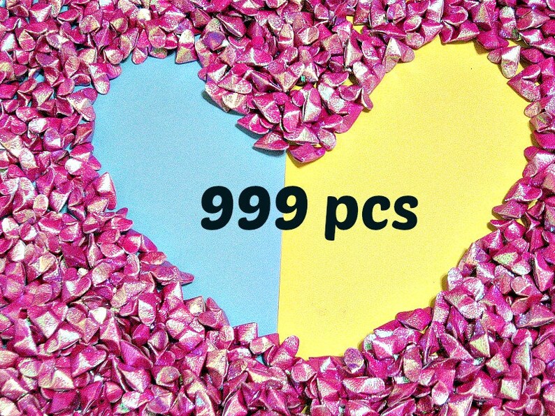 TX paper series . 999pcs Mini Size Maroon Color 3D Origami Hearts LOVE.