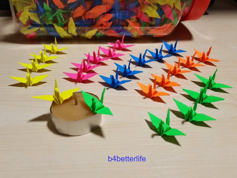 Fogli Origami 500 FOGLI CARTA Gru Origami Album Di Ritagli Origami