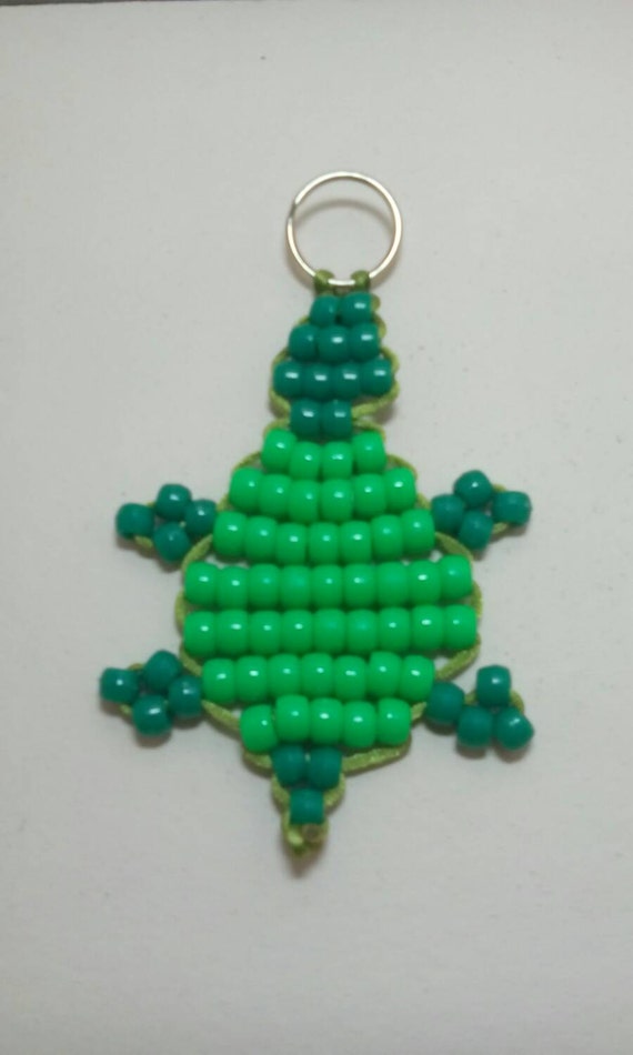 Turtle Bead Pet Keychain