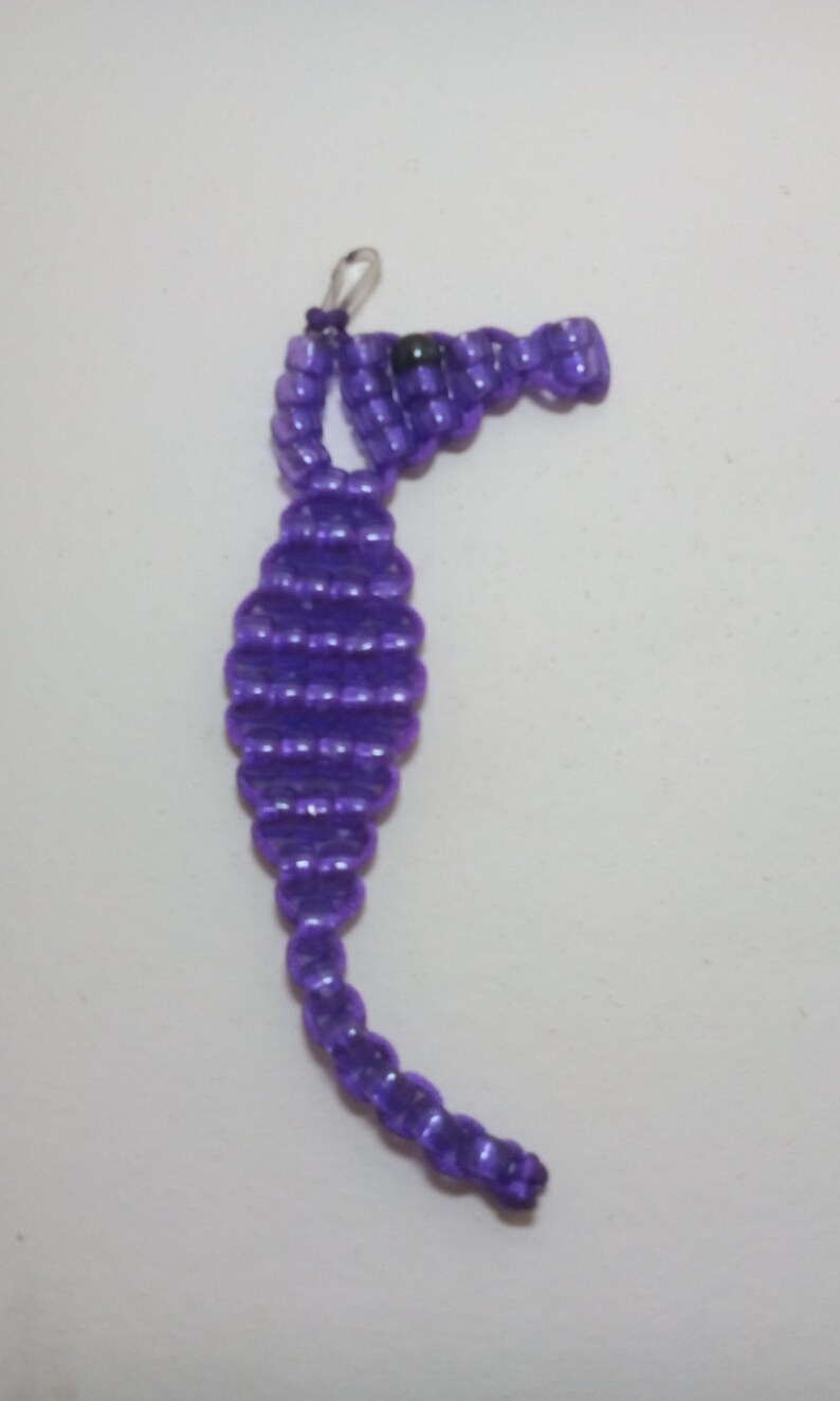 Seahorse Bead Pet Keychain Etsy