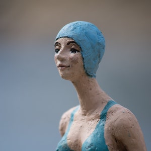 Sculpture Delphín. Girl swimmer. image 1