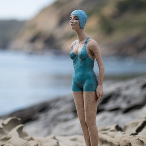 Sculpture Delphín. Girl swimmer. image 3