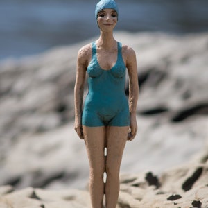 Sculpture Delphín. Girl swimmer. image 2