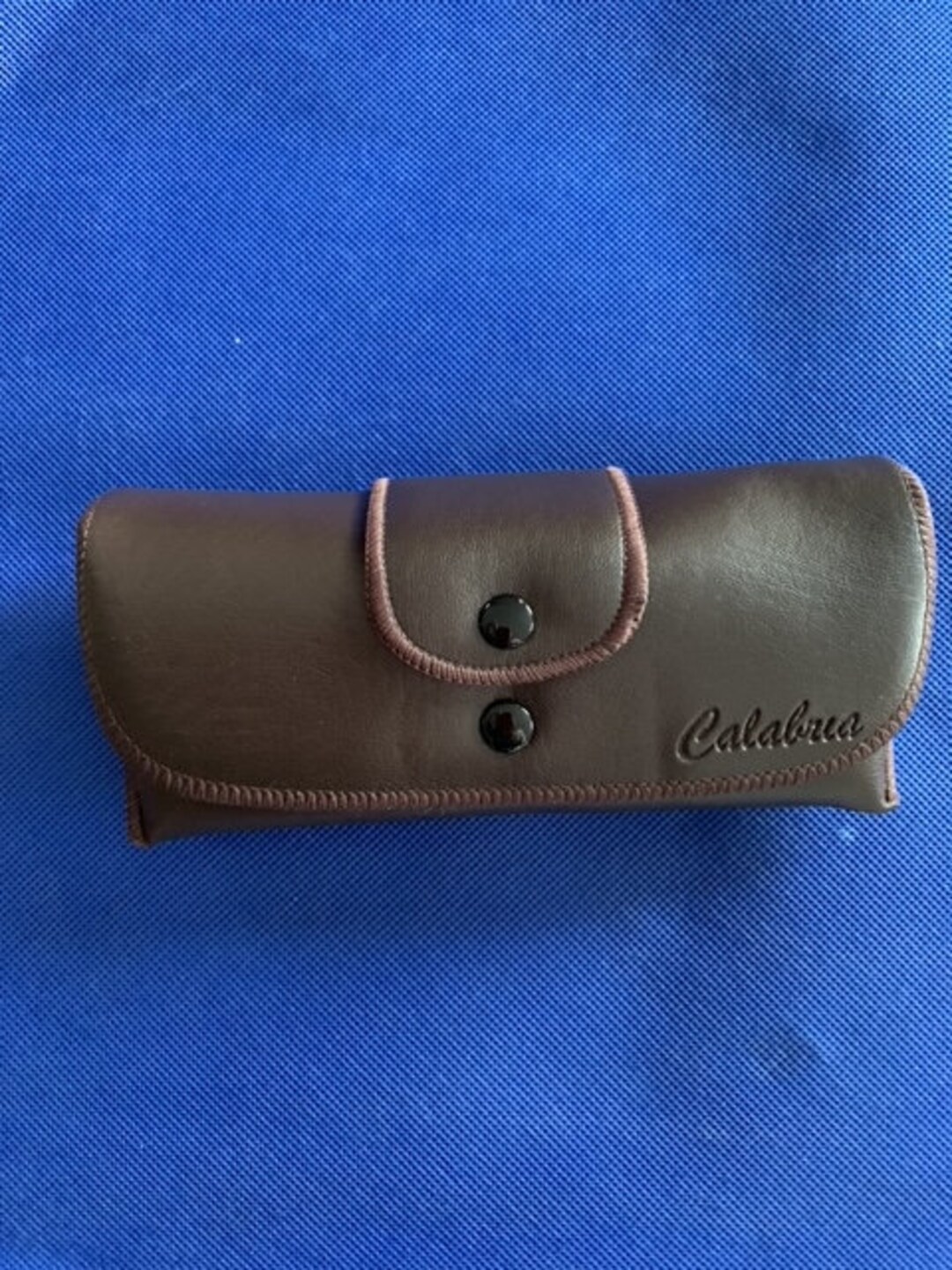 Soft Eyeglass Case Syn. Leather Attaches to Belt Horizontal Brown Etsy