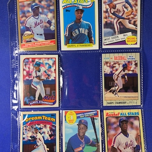 8 Darryl Strawberry Baseball Cards - Tudo por um preço!! Excelente condição!!