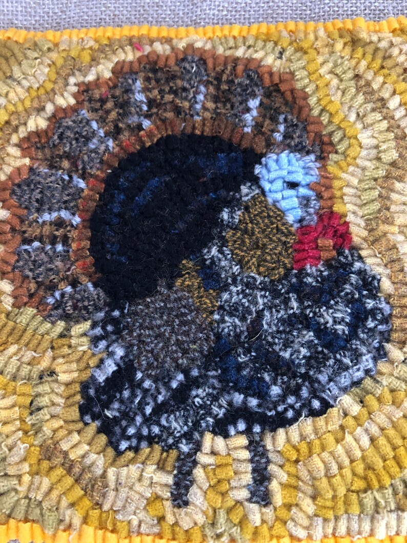 Turkey Hook Rug Rug Hooking Pattern,