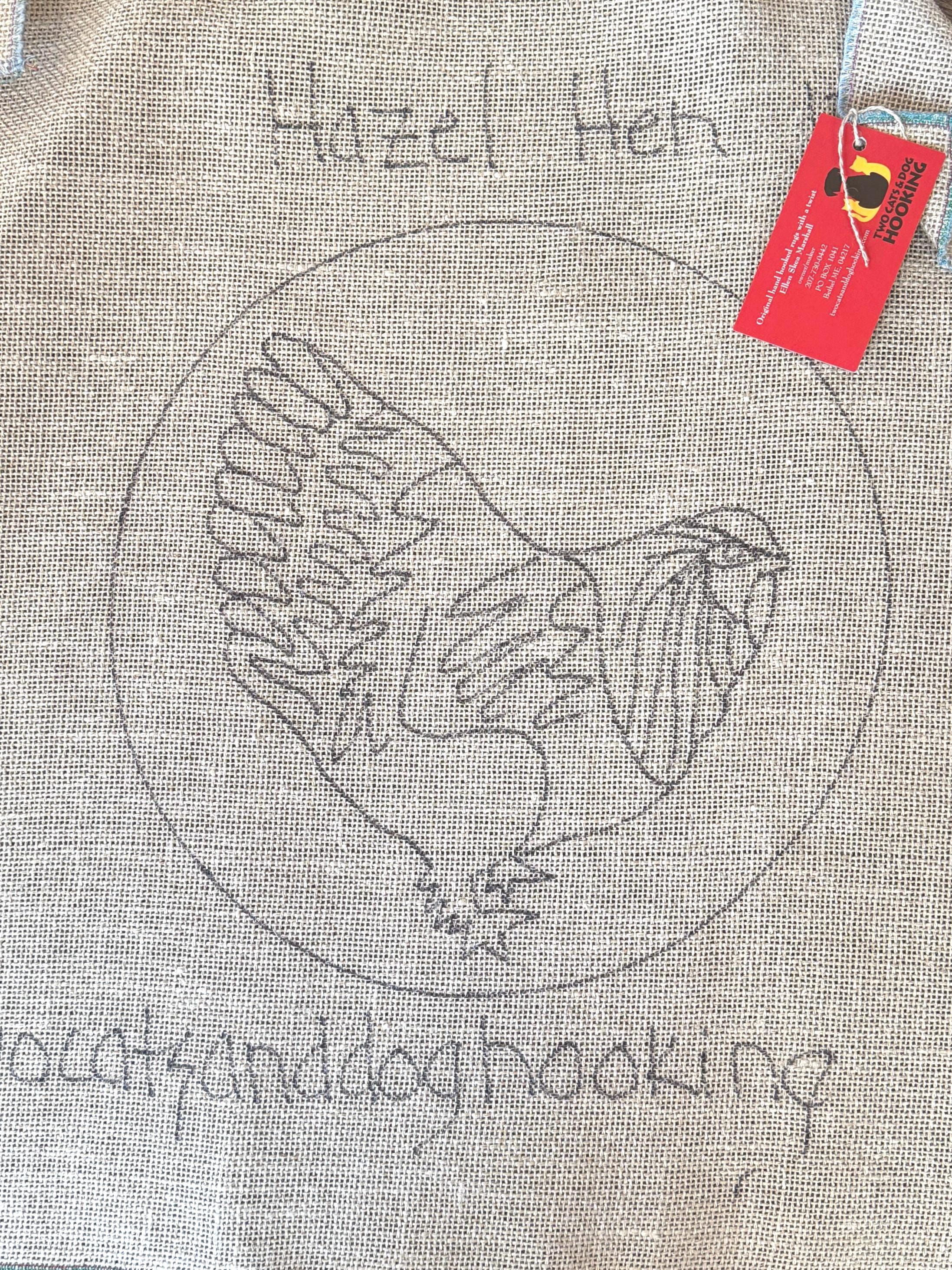 Rug Hooking Hen Pattern, Hazel Hen on Linen - Etsy