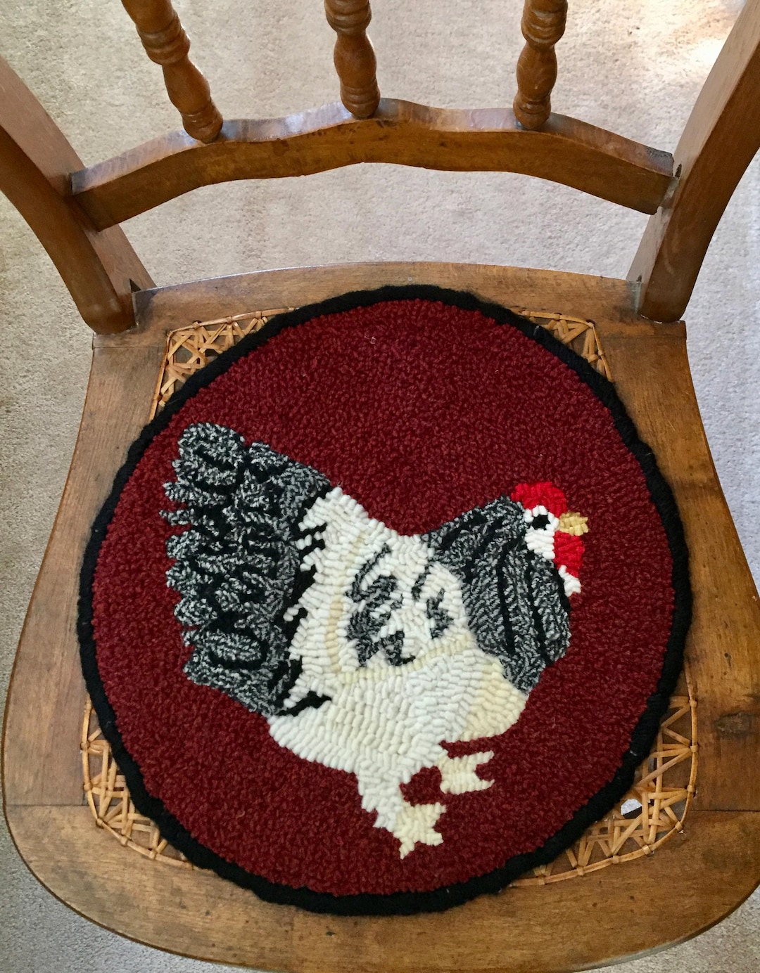 Rug Hooking Hen Pattern, Hazel Hen on Linen - Etsy