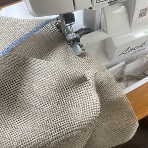 Machine Surged Rug Rug Hooking Linen, Serged Pieces, Unbleached Primitive Linen - Etsy