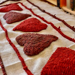 Rug Hooking Pattern -"family of Hearts" - Valentines Pattern on ...