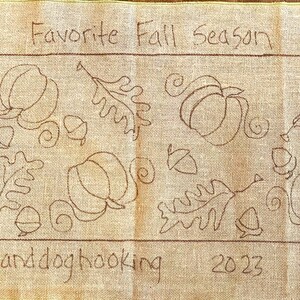 Fall Rug Hooking Patterns Rug Hooking Pattern, Favorite Fall Table Runner, 32 X 12 - Etsy