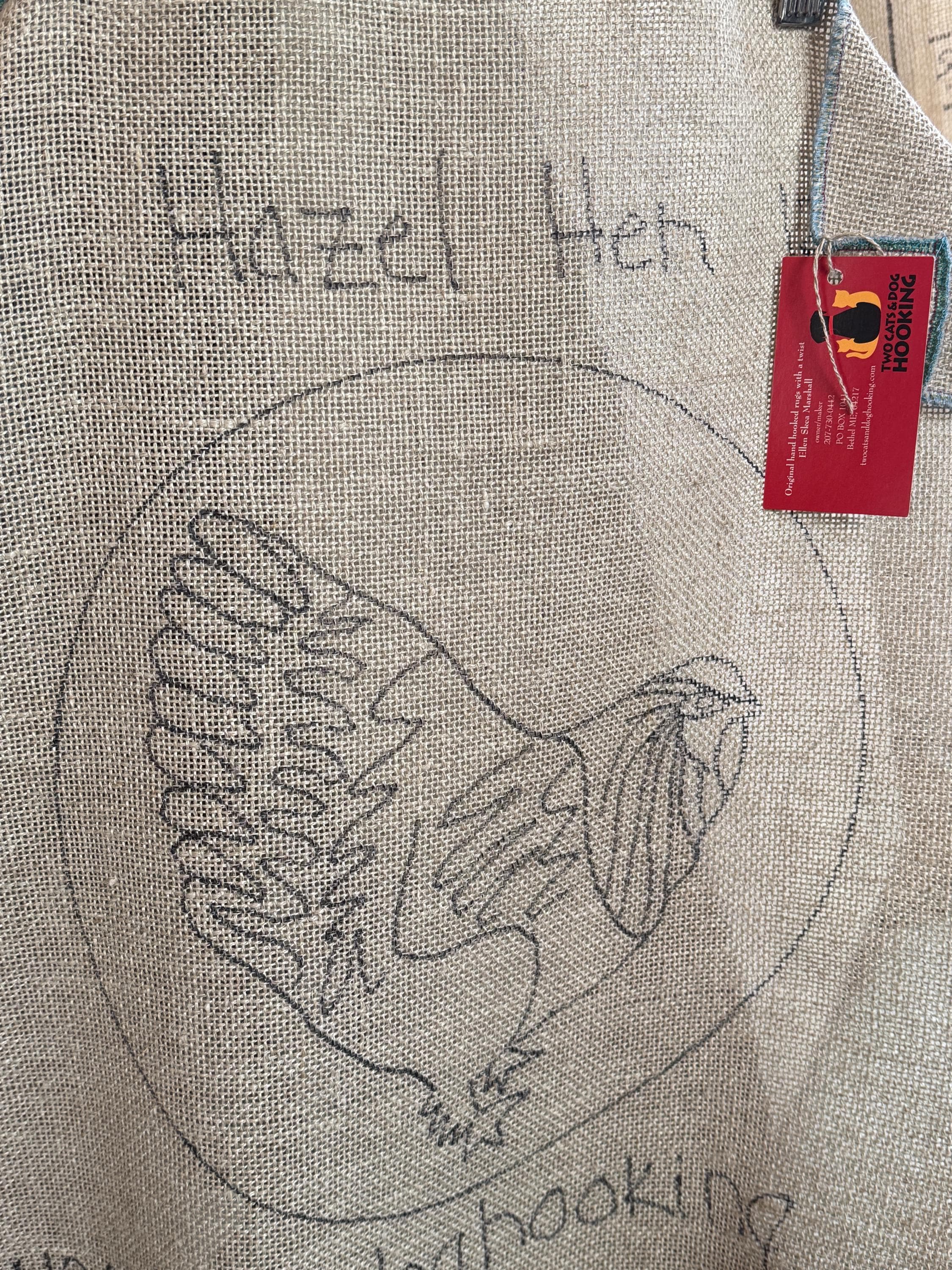 Rug Hooking Hen Pattern, Hazel Hen on Linen - Etsy