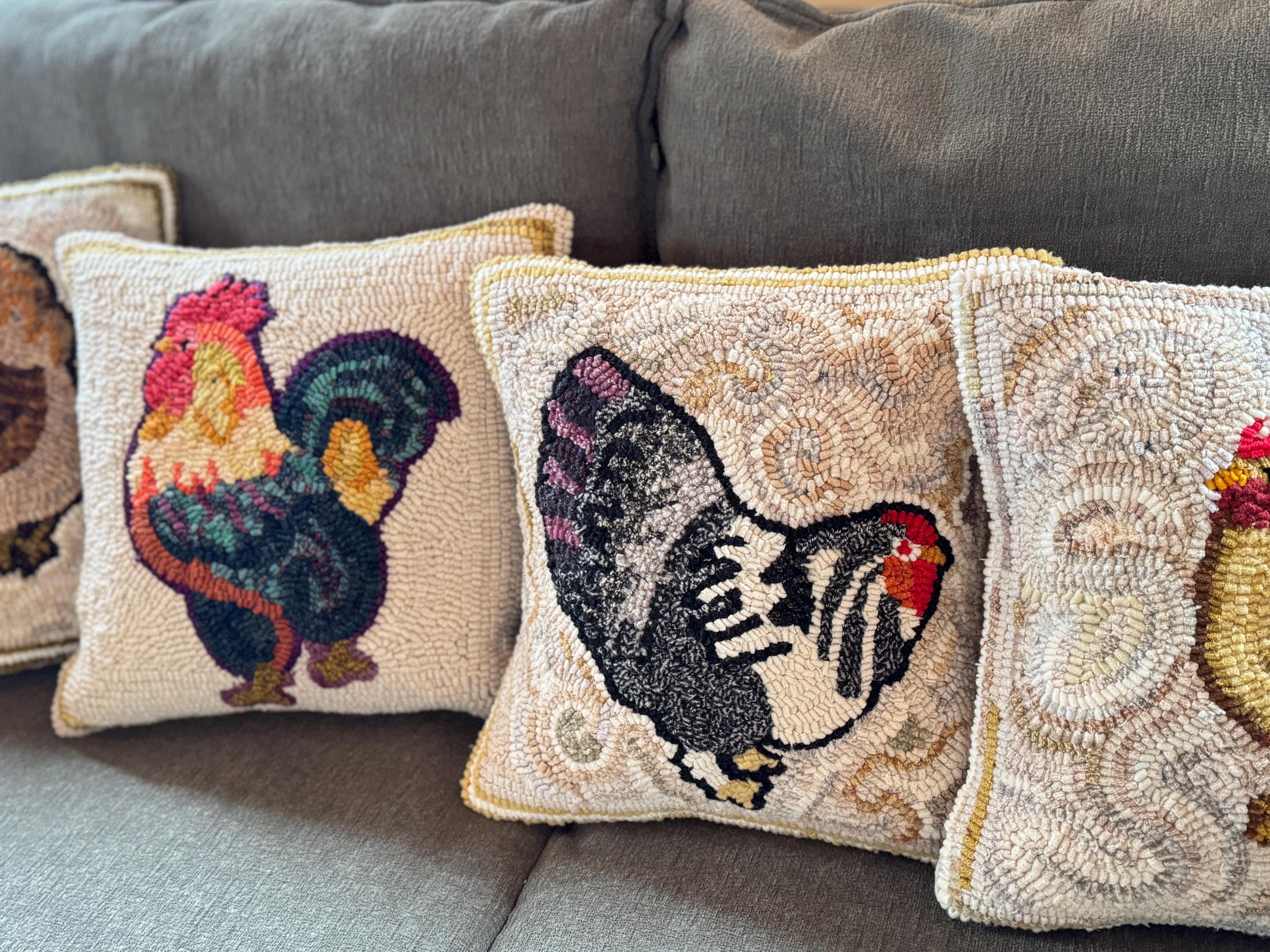 Rug Hooking Hen Pattern, Hazel Hen on Linen - Etsy
