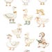Silly Goose Clipart Spring Vintage Cottagecore Whimsical Cute ...