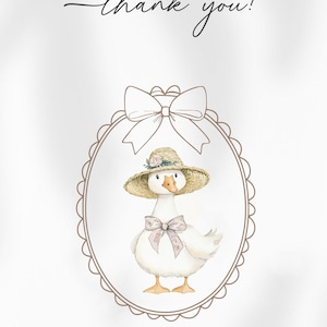 Silly Goose Clipart Spring Vintage Cottagecore Whimsical Cute ...