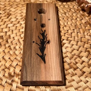 K15 - Hand Made Laser Engraved Maple Herb Stripper - Great gift for any Chef - Rosemary Design - Housewarming Gift