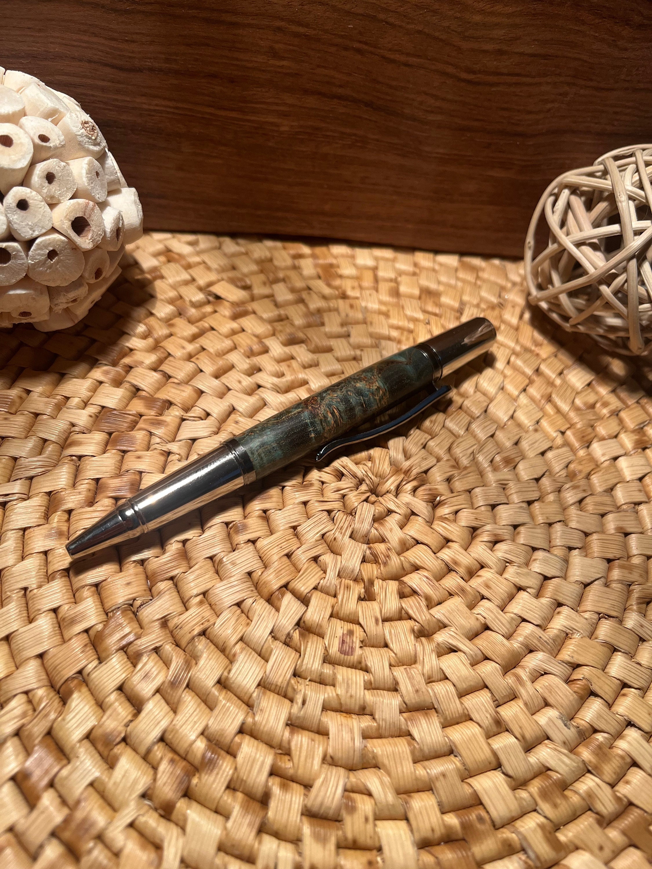 Pen tray and paperweight in ash wood - n°2