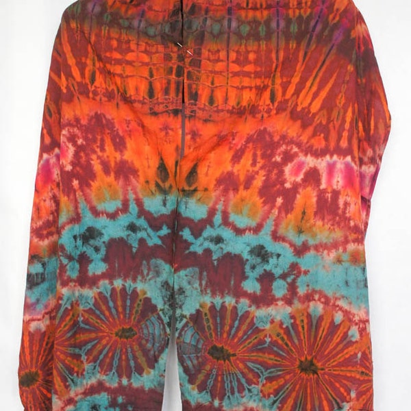 YAAMSTORE "Pimentón español" empate tinte bufanda boho único vendimia a mano hippie bohemio chal naranja marrón scf009