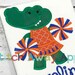 Gator Cheerleader Football Sports Machine Applique Design