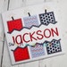 Split Firecrackers Patriotic Machine Applique Design