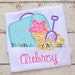 Summer Sand Pail Beach Bucket Machine Applique Design