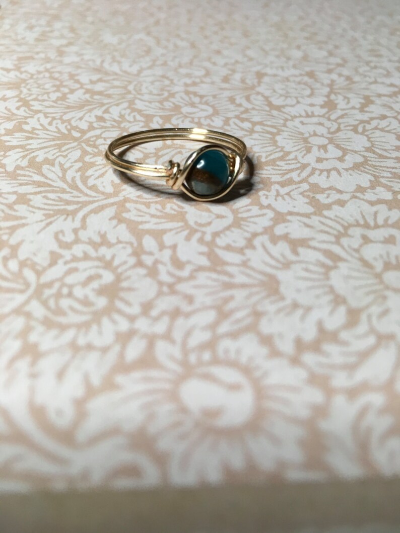 Golden Aqua quartz ring | Etsy