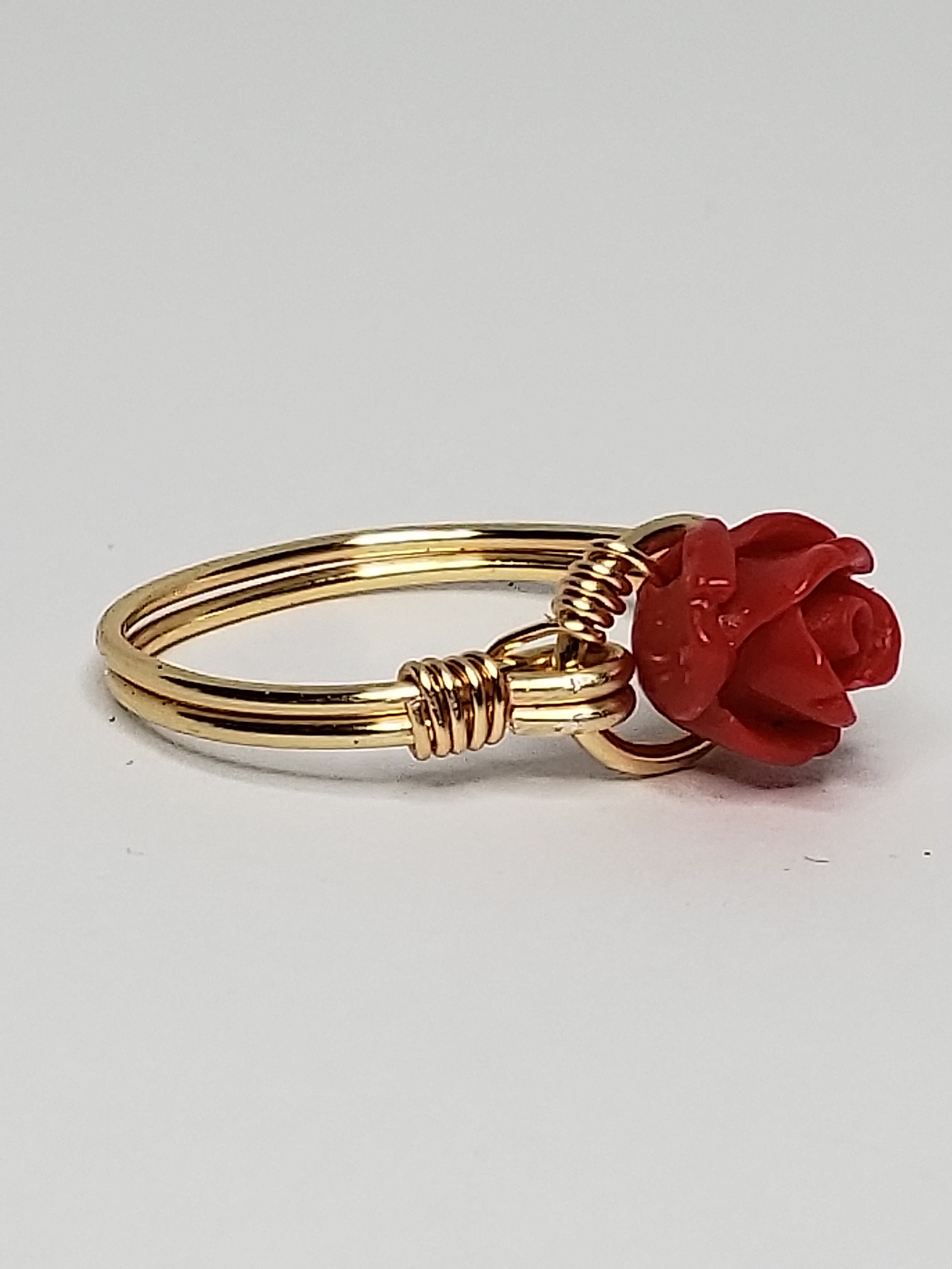 Red Rose Ring - Etsy