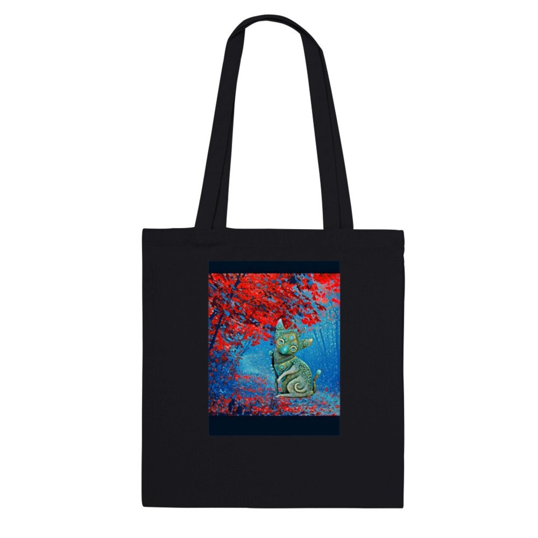Zivart Zen Cat Tote Bag Print Of My Artwork Gift For Her - Etsy