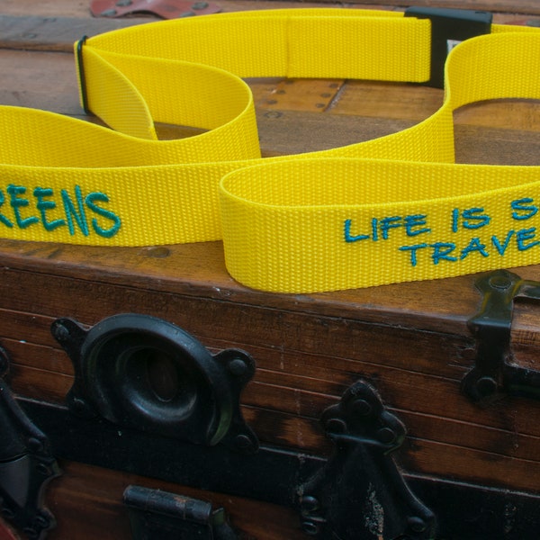 Personalized Luggage Strap Etsy