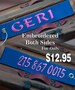 Personalized Embroidered Double Sided Luggage Tags / Bag Tags 