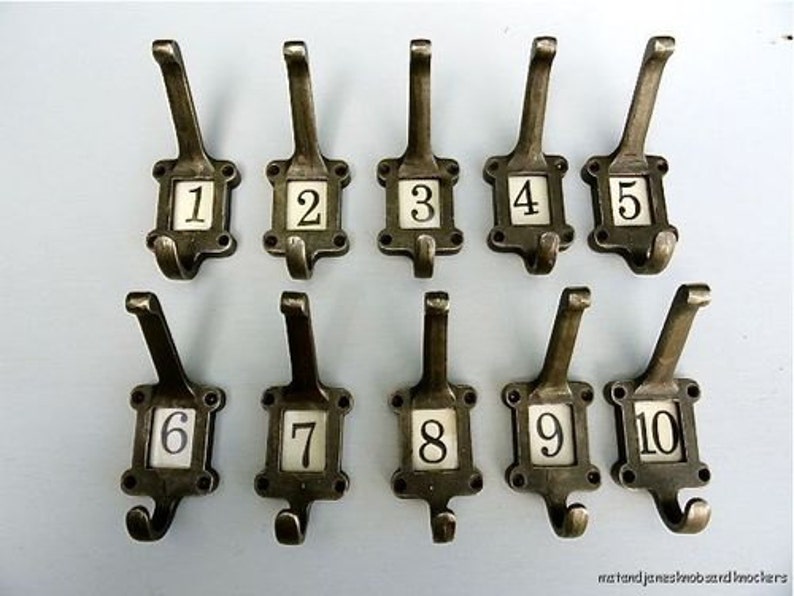 4 X Cast Iron School Coat Hooks Vintage Industrial Salvage Etsy