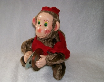 monkey with tambourine toy