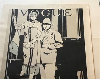 Vintage Art Deco Art Nouveau Leslie Andrews Vogue large Lithograph 18/250 signed