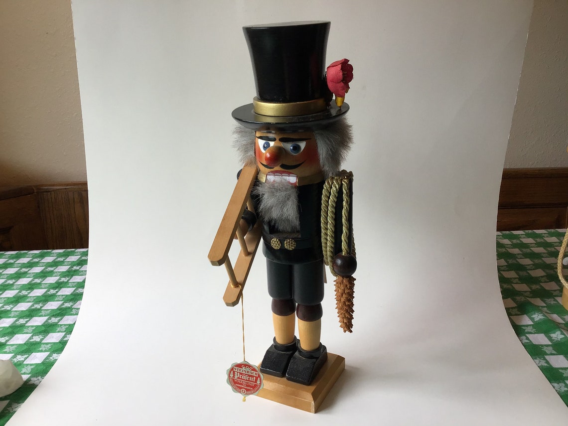 Vintage Steinbach West Germany Chimney Sweep wooden Nutcracker Etsy