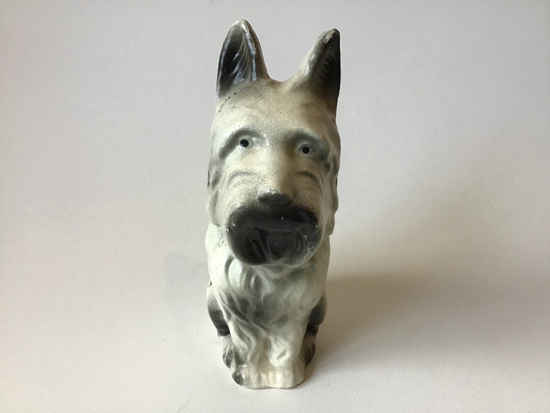 Vintage Composite Composition Scotty Scottie Dog Bank Etsy