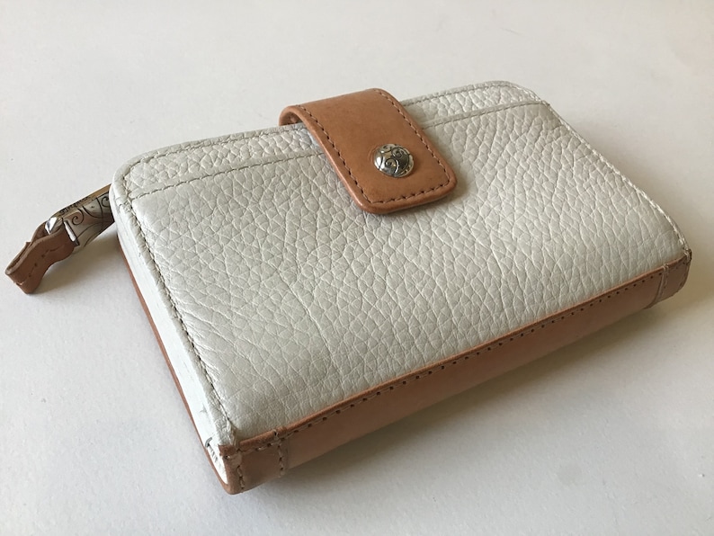 Brighton Bags Beautiful Leather Genoa White and Natural Wallet bild 4