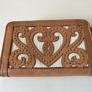 Brighton Bags Beautiful Leather Genoa White and Natural Wallet bild 5