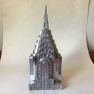 Vintage Pottery Barn Chrysler Building NYC Landmark Architecture Aluminum Sculpture